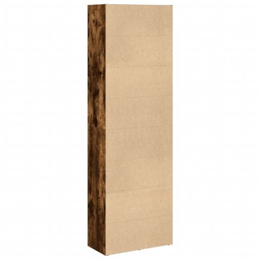 vidaXL Βιβλιοθήκη Καπνιστή Δρυς 60x30x189cm από Επεξεργασμένο Ξύλο 1 τεμ.