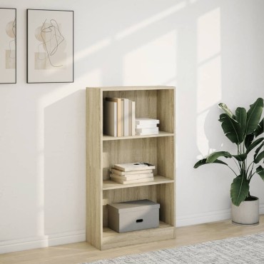 vidaXL Βιβλιοθήκη Sonoma Δρυς 60x24x109cm από Επεξεργασμένο Ξύλο 1 τεμ.