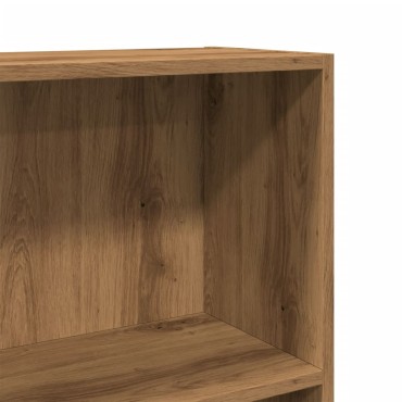 vidaXL Βιβλιοθήκη Αρτισιανή Δρυς 60x24x109cm από Επεξεργασμένο Ξύλο 1 τεμ.