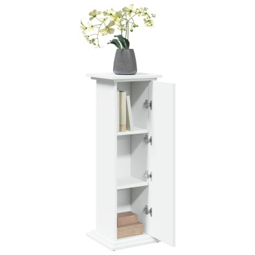 vidaXL Βάση Οθόνης με Αποθ. Λευκή 31x30x90 εκ. Επεξεργασμένο Ξύλο