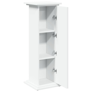 vidaXL Βάση Οθόνης με Αποθ. Λευκή 31x30x90 εκ. Επεξεργασμένο Ξύλο