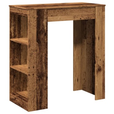 vidaXL Τραπέζι Μπαρ με Ράγες 95x47x103,5cm Επεξεργ. Ξύλο 1 τεμ.