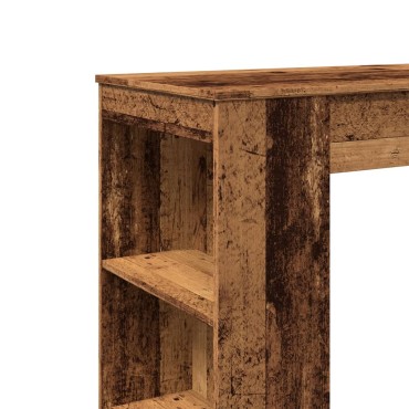 vidaXL Τραπέζι Μπαρ με Ράγες 95x47x103,5cm Επεξεργ. Ξύλο 1 τεμ.