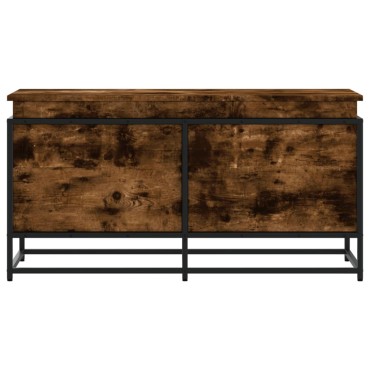 vidaXL Κουτί Αποθήκευσης με Καπάκι Δρυς 100x40x51,5 εκ. Επεξ. Ξύλο