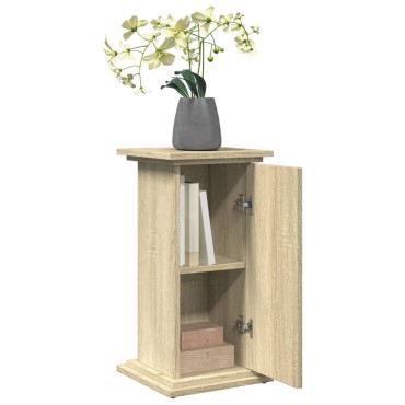 vidaXL Βάση Οθόνης με Αποθ. Sonoma Δρυς 31x30x60 εκ Επεξεργασμένο Ξύλο