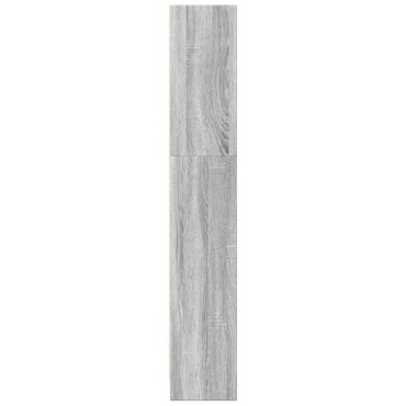 vidaXL Βιβλιοθήκη Γκρι Sonoma 40x24x143cm από Επεξεργ. Ξύλο 1 τεμ.