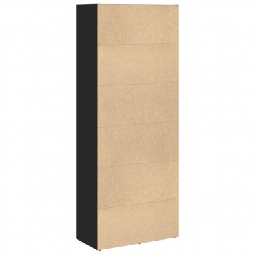 vidaXL Βιβλιοθήκη Μαύρη 60x30x152cm από Επεξεργασμένο Ξύλο 1 τεμ.
