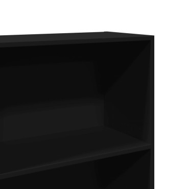 vidaXL Βιβλιοθήκη Μαύρη 60x30x152cm από Επεξεργασμένο Ξύλο 1 τεμ.