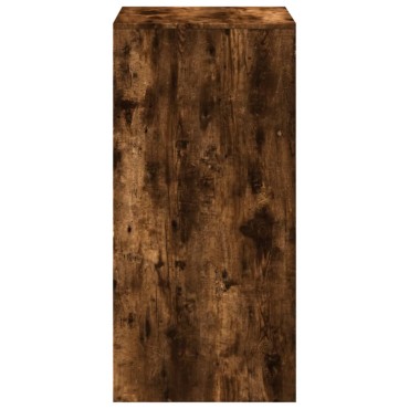 vidaXL Τραπέζι Μπαρ Καπνιστή Δρυς 51x50x103,5cm Επεξ. Ξύλο 1 τεμ.