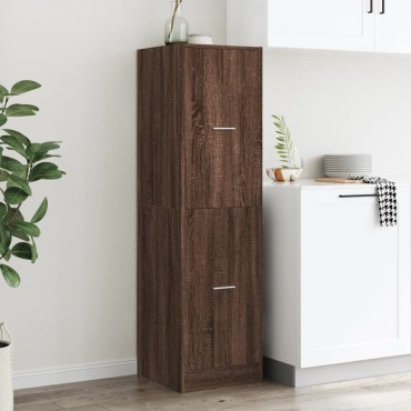 vidaXL Συρταριέρα Γενικής Χρήσης Καφέ Δρυς 40x41x144,5cm Επεξ. Ξύλο 1 τεμ.