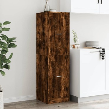 vidaXL Συρταριέρα Γενικής Χρήσης Καπνιστή Δρυς 40x41x144,5 Επεξ. Ξύλο 40x41x144,5cm 1 τεμ.