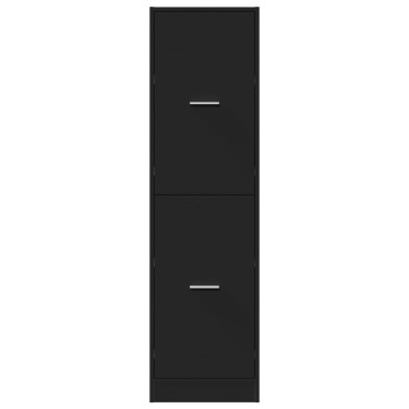 vidaXL Συρταριέρα Γενικής Χρήσης Μαύρο 40x41x144,5cm Επεξ. Ξύλο 1 τεμ.