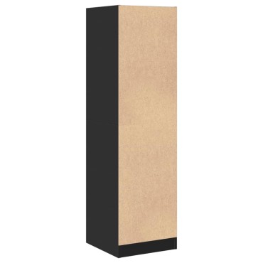 vidaXL Συρταριέρα Γενικής Χρήσης Μαύρο 40x41x144,5cm Επεξ. Ξύλο 1 τεμ.