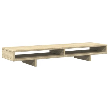vidaXL Βάση Οθόνης Sonoma Δρυς 100x27x15 εκ. από Επεξ. Ξύλο