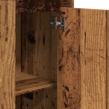 vidaXL Ντουλάπι Όψη Παλαιού Ξύλου 36x35,5x103,5cm Επεξεργασμένο Ξύλο 1 τεμ.