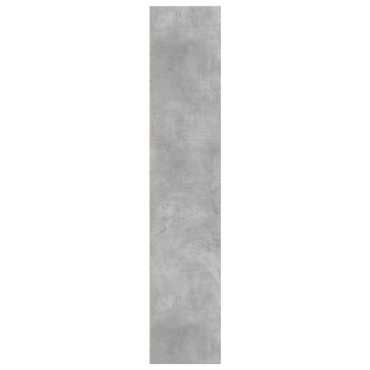vidaXL Βιβλιοθήκη Γκρι Σκυροδέματος 60x30x152cm Επεξεργ. Ξύλο 1 τεμ.