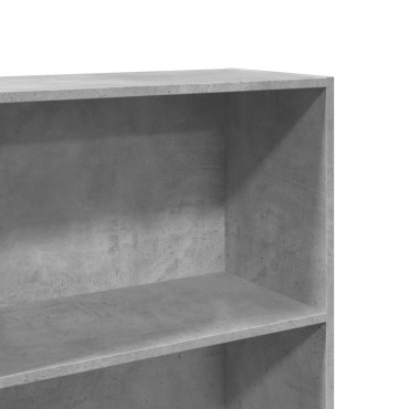vidaXL Βιβλιοθήκη Γκρι Σκυροδέματος 60x30x152cm Επεξεργ. Ξύλο 1 τεμ.