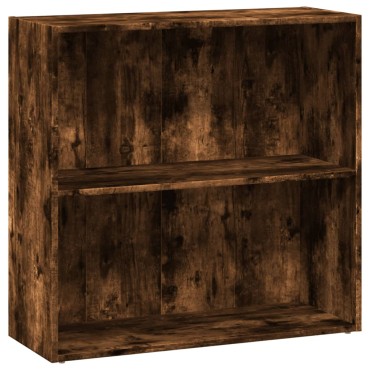vidaXL Βιβλιοθήκη Καπνιστή Δρυς 80x30x77cm από Επεξεργασμένο Ξύλο 1 τεμ.