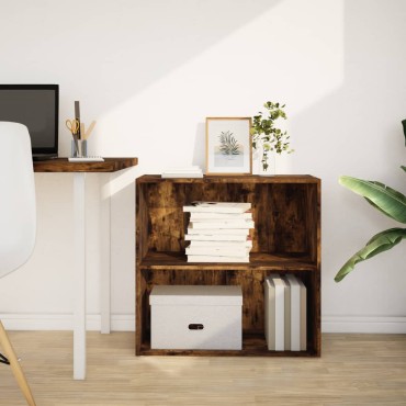 vidaXL Βιβλιοθήκη Καπνιστή Δρυς 80x30x77cm από Επεξεργασμένο Ξύλο 1 τεμ.