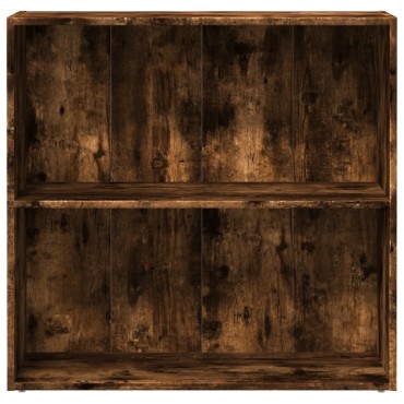 vidaXL Βιβλιοθήκη Καπνιστή Δρυς 80x30x77cm από Επεξεργασμένο Ξύλο 1 τεμ.