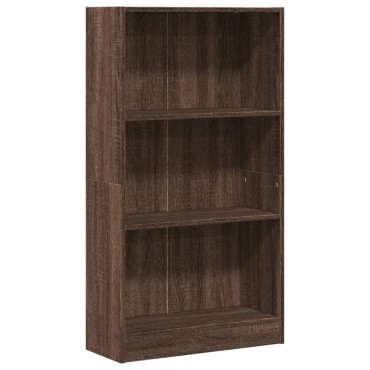 vidaXL Βιβλιοθήκη Καφέ Δρυς 60x24x109cm από Επεξεργασμένο Ξύλο 1 τεμ.