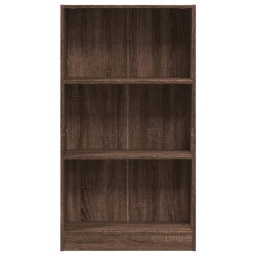 vidaXL Βιβλιοθήκη Καφέ Δρυς 60x24x109cm από Επεξεργασμένο Ξύλο 1 τεμ.