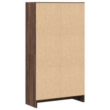 vidaXL Βιβλιοθήκη Καφέ Δρυς 60x24x109cm από Επεξεργασμένο Ξύλο 1 τεμ.