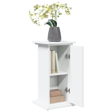 vidaXL Βάση Οθόνης με Αποθ. Λευκή 31x30x60 εκ. Επεξεργασμένο Ξύλο