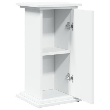 vidaXL Βάση Οθόνης με Αποθ. Λευκή 31x30x60 εκ. Επεξεργασμένο Ξύλο