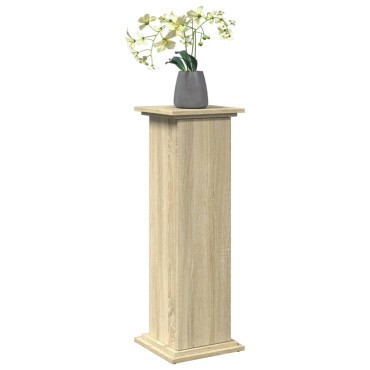 vidaXL Βάση Οθόνης με Αποθ. Sonoma Δρυς 31x30x90 εκ Επεξεργασμένο Ξύλο