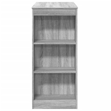 vidaXL Τραπέζι Μπαρ Γκρι Sonoma 95x47x103,5cm από Επεξεργ. Ξύλο 1 τεμ.