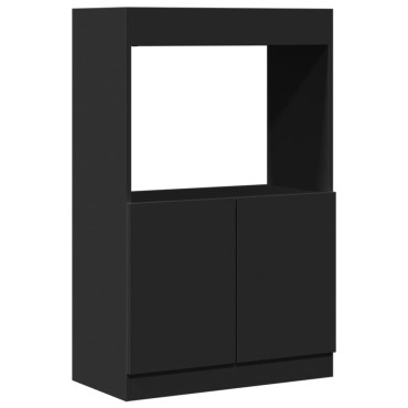vidaXL Ντουλάπι Μαύρο 63x33x100cm από Επεξεργασμένο Ξύλο 1 τεμ.