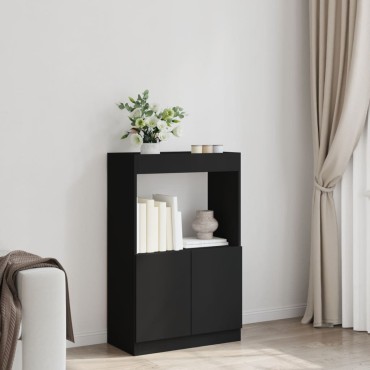 vidaXL Ντουλάπι Μαύρο 63x33x100cm από Επεξεργασμένο Ξύλο 1 τεμ.