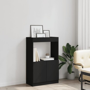vidaXL Ντουλάπι Μαύρο 63x33x100cm από Επεξεργασμένο Ξύλο 1 τεμ.