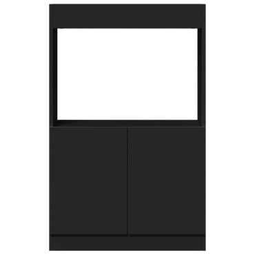 vidaXL Ντουλάπι Μαύρο 63x33x100cm από Επεξεργασμένο Ξύλο 1 τεμ.
