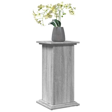 vidaXL Βάση Οθόνης με Αποθ. Γκρι Sonoma 31x30x60 εκ. Επεξεργ. Ξύλο