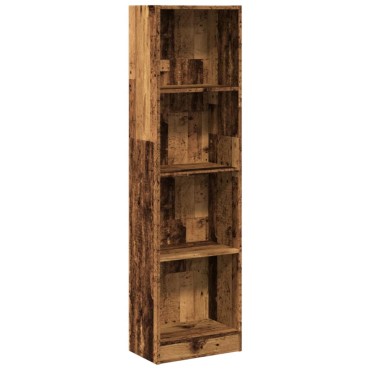 vidaXL Βιβλιοθήκη Όψη Παλαιού Ξύλου 40x24x143cm Επεξεργασμένο Ξύλο 1 τεμ.