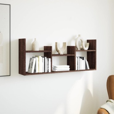 vidaXL Ντουλάπι Τοίχου Καφέ Δρυς 100x18x40cm από Επεξεργασμένο Ξύλο 1 τεμ.