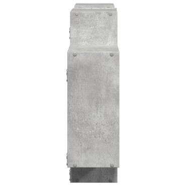 vidaXL Ραφιέρα Τοίχου Γκρι Σκυροδέματος 159x18x65cm από Επεξ. Ξύλο 1 τεμ.