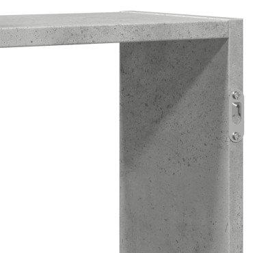 vidaXL Ραφιέρα Τοίχου Γκρι Σκυροδέματος 159x18x65cm από Επεξ. Ξύλο 1 τεμ.