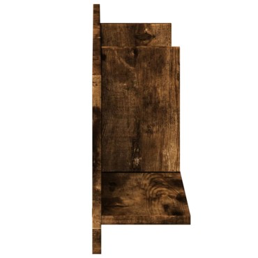 vidaXL Ντουλάπι Τοίχου Καπνιστή Δρυς 100x16,5x30cm Επεξεργασμένο Ξύλο 1 τεμ.