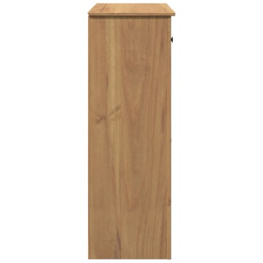 vidaXL Παπουτσοθήκη Panama 80x40x114cm από Μασίφ Ξύλο Πεύκου