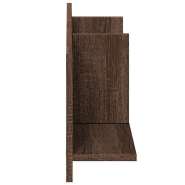 vidaXL Ντουλάπι Τοίχου Καφέ Δρυς 100x16,5x30cm Επεξεργασμένο Ξύλο 1 τεμ.