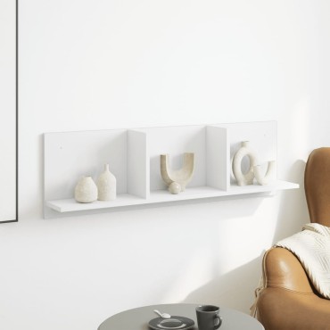 vidaXL Ντουλάπι Τοίχου Λευκό 100x16,5x30cm από Επεξεργασμένο Ξύλο 1 τεμ.