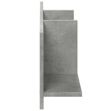 vidaXL Ντουλάπι Τοίχου Γκρι Σκυρ. 100x16,5x30cm Επεξεργασμένο Ξύλο 1 τεμ.