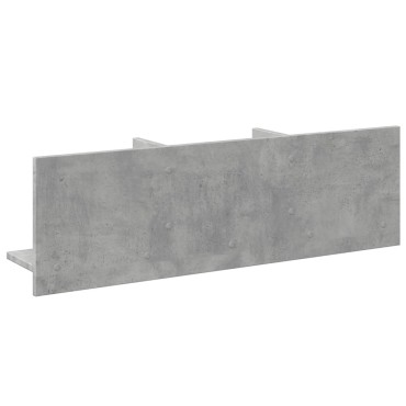 vidaXL Ντουλάπι Τοίχου Γκρι Σκυρ. 100x16,5x30cm Επεξεργασμένο Ξύλο 1 τεμ.