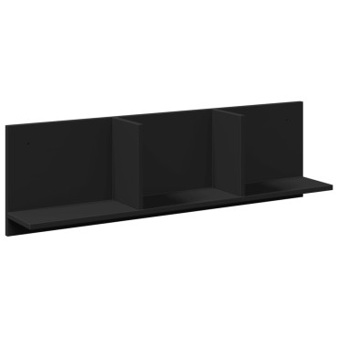 vidaXL Ντουλάπι Τοίχου Μαύρο 100x16,5x30cm από Επεξεργασμένο Ξύλο 1 τεμ.