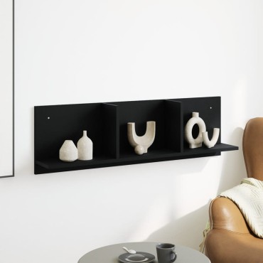 vidaXL Ντουλάπι Τοίχου Μαύρο 100x16,5x30cm από Επεξεργασμένο Ξύλο 1 τεμ.