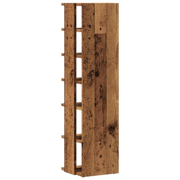 vidaXL Παπουτσοθήκη Όψη Παλαιού Ξύλου 28x27x102cm Επεξ. Ξύλο