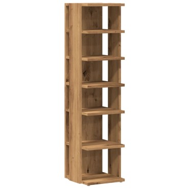 vidaXL Παπουτσοθήκη Χρώμα Αρτισιανή Δρυς 28x27x102cm Επεξ. Ξύλο